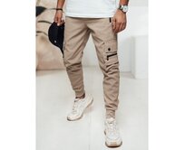 Pánské cargo kalhoty béžové Khaki, L