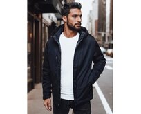 Pánská přechodová bunda s kapucí tmavě modrá Námořnická modrá, XXL/54