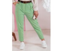 Dámské kalhoty s páskem SOFELIA světle zelené Světle zelená, Univerzální