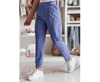 Elegantní dámské kalhoty plisované s páskem PLISSO modré Světle modrá, S