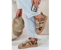 Dámské sportovní tenisky SNEAKI s leopardím vzorem Vícebarevný, 36