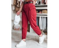 Dámské kalhoty baggy GOTRENDI vínové Kaštanová, M