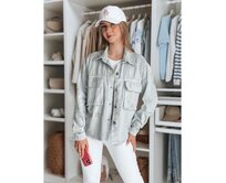 Dámská přechodová bunda STRASHINE s hvězdami, světle šedá, velikost L Světle šedá, Univerzální