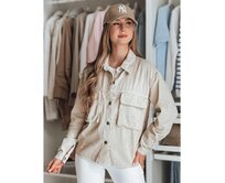 Dámská přechodová bunda STRASHINE s hvězdami, cappuccino, velikost L Béžová, Univerzální