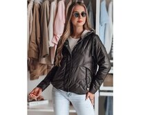 Dámská prošívaná bunda s kapucí NIVESSO černá Černá, L