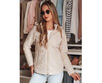 Dámská přechodová bunda prošívaná ENZIOK béžová Béžová, S