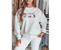 Dámská oversize mikina s jezevčíky JAMNIKOVE šedá Břidlicová, Univerzální