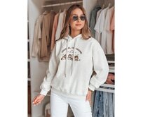 Dámská oversize mikina s kapucí SPECIAL KITTY šedá Břidlicová, Univerzální