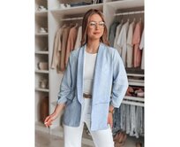 Dámské oversize sako SOFT LOVE světle hnědá Modrá, Univerzální