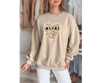 Dámská oversize mikina se srdcem SERDUCHOVA béžová Béžová, Univerzální