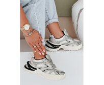 Dámské sportovní tenisky stříbrné Stříbrná, 36