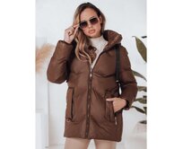 Dámská zimní bunda SALVONA hnědá prošívaná Hnědá, S