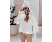 Dámská zimní bunda MISSLAYER s kapucí bílá Bílá, L