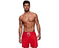 Pánské plavecké šortky červené Červená, M