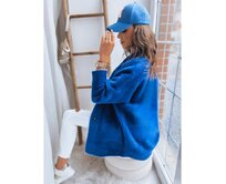 Dámský kabát z alpaky RITA II modrý Modrá, Univerzální