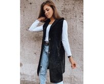 Dámská zimní vesta s kapucí ARTEMI černá Černá, L