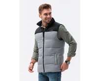 Pánská vesta prošívaná ALPIN šedá Šedá, L/XL