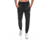 Pánské tepláky P1449 tmavě šedé Tmavě šedá, XL/XXL
