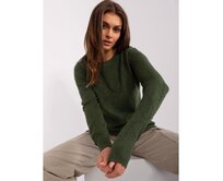Dámský svetr se vzory ADEA khaki Khaki, Univerzální