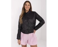 Černá dámská přechodová bunda s kapucí Černá, Univerzální