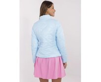 Světle modrá prošívaná bunda se zipem Světle modrá, Univerzální