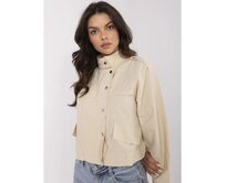 Bežová bunda se zipem a patentkami Béžová, Univerzální