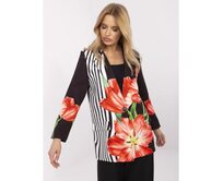 Černá jednořadová bunda s podšívkou Černá, Univerzální