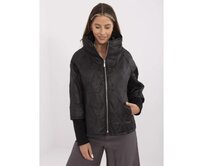 Černá dámská přechodová bunda s prošíváním Černá, Univerzální