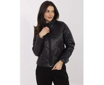 Černá přechodová bunda bez kapuce Černá, Univerzální