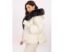 Světle béžová zimní bunda s prošíváním Béžová, M