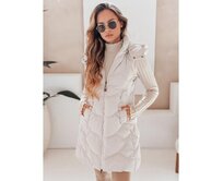 Dámská prošívaná vesta s izolací, světle šedá Světle šedá, XL