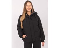 Černá zimní bunda s kapucí SUBLEVEL Černá, L