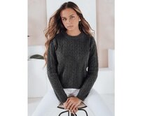 Dámský svetr BRAVINA tmavě šedý Břidlicová, S/M