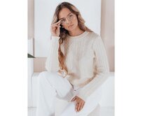 Dámský svetr BRAVINA ecru Ecru, S/M