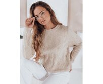 Dámský svetr BRAVINA béžový Béžová, S/M