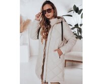 Dámská zimní prošívaná bunda SNOWVIBE, světle béžová Béžová, L