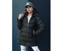 Dámská zimní bunda s kapucí GABRIELLE zelená Zelená, XL