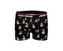 Pánské boxerky John Frank JFBD01 Černá, XL