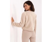Světle béžový kabát s ozdobnými knoflíky RUE PARIS Béžová, L/XL