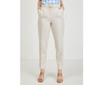 Béžové dámské kalhoty Béžová, 34