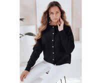 Dámský svetr na zapínání SELINA černý Černá, S/M