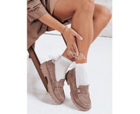 Dámské mokasíny semišové béžové Khaki, 36