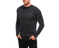 Pánský svetr E228 tmavě šedý Tmavě šedá, L/XL