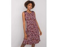 Dámské šaty vzorované SOUSANNA bordó Kaštanová, M