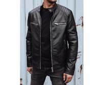 Pánská koženková bunda SEMA černá Černá, XXL