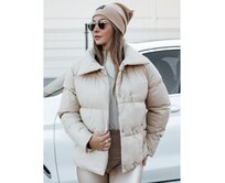 Dámská prošívaná zimní bunda LARO světle béžová Béžová, S