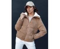 Dámská zimní bunda TRENDYGLAM tmavě béžová Béžová, L