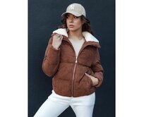 Dámská zimní bunda TRENDYGLAM hnědá Karamelová, M