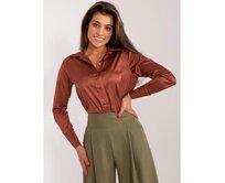 Dámská košile s límečkem BURA hnědá Hnědá, L/XL