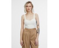 Krémový dámský top Bílá, L